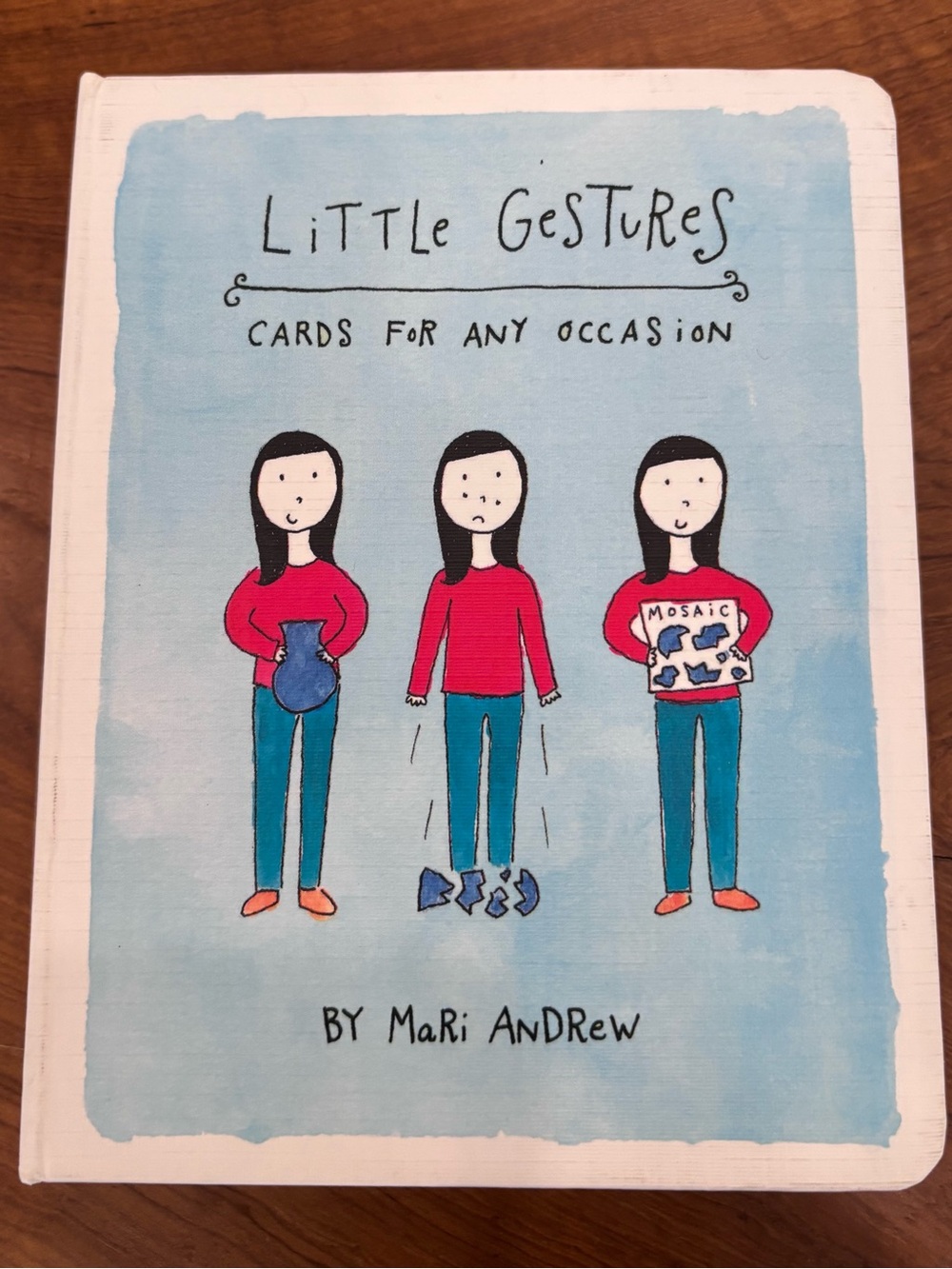 Mari Andrew Little Gestures Hardcover Illustrated Postcard Book, English